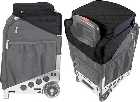 ZUCA Pro/Sport 2 Thick Comfort Padded Seat Cushion ZUCA Sport and Pro Rolling Bags Compatible Travel Chair Cushion with Secure Snaps & Stealth Embroidered Logo