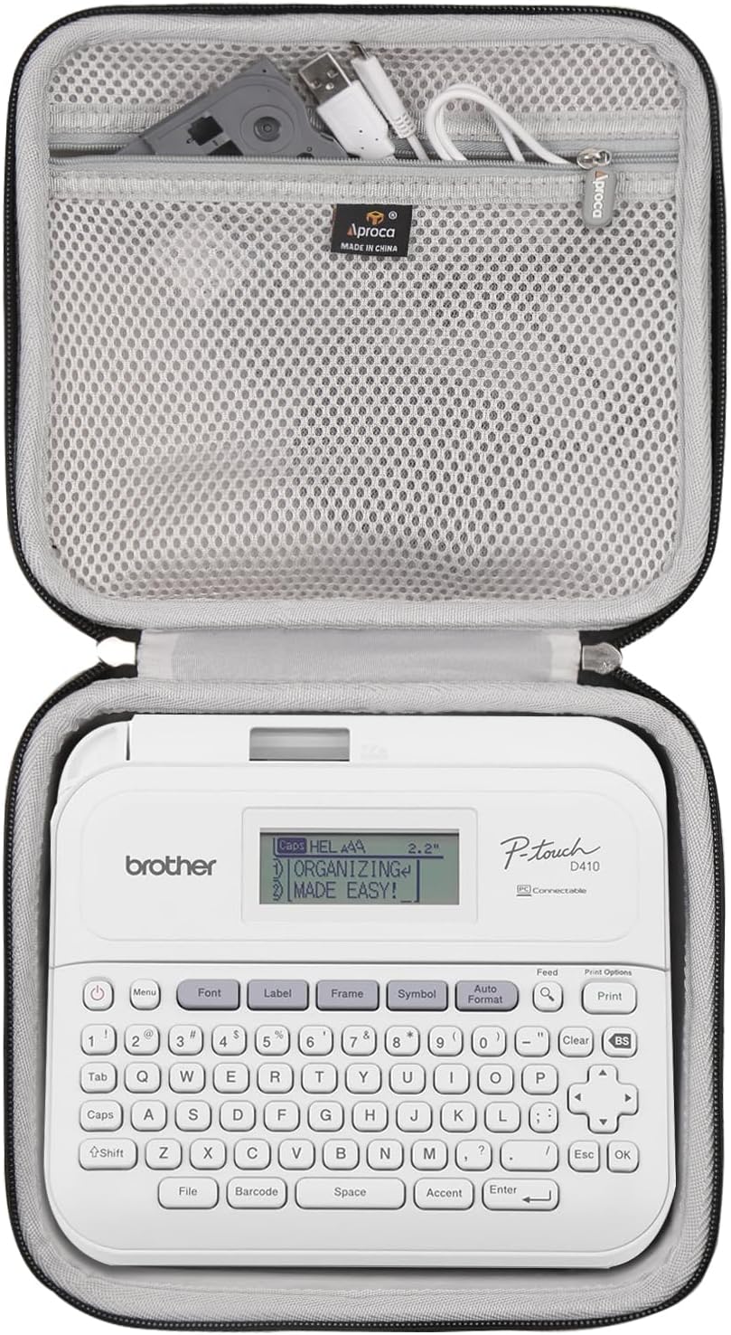 Aproca Hard Storage Protective Case, for Brother P-Touch PT-D410 / PT-D460BT / PTD400AD / Pt-d400 Label Maker