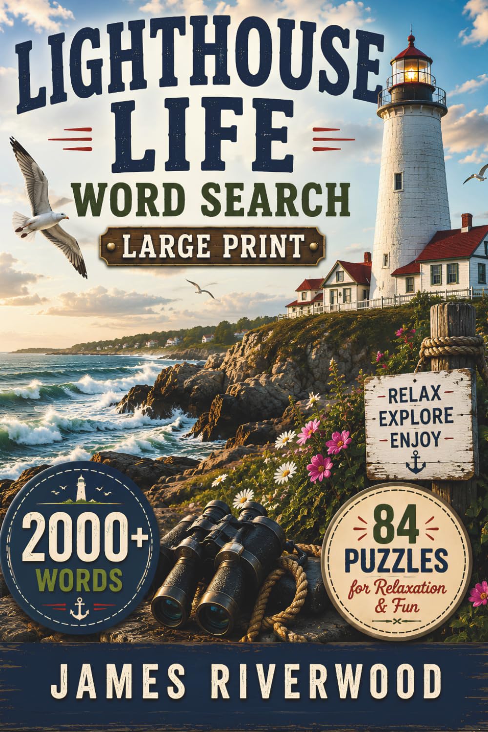 Lighthouse Life Word Search: 84 Large Print Puzzles for Relaxation & Fun (Large Print Word Search Series)