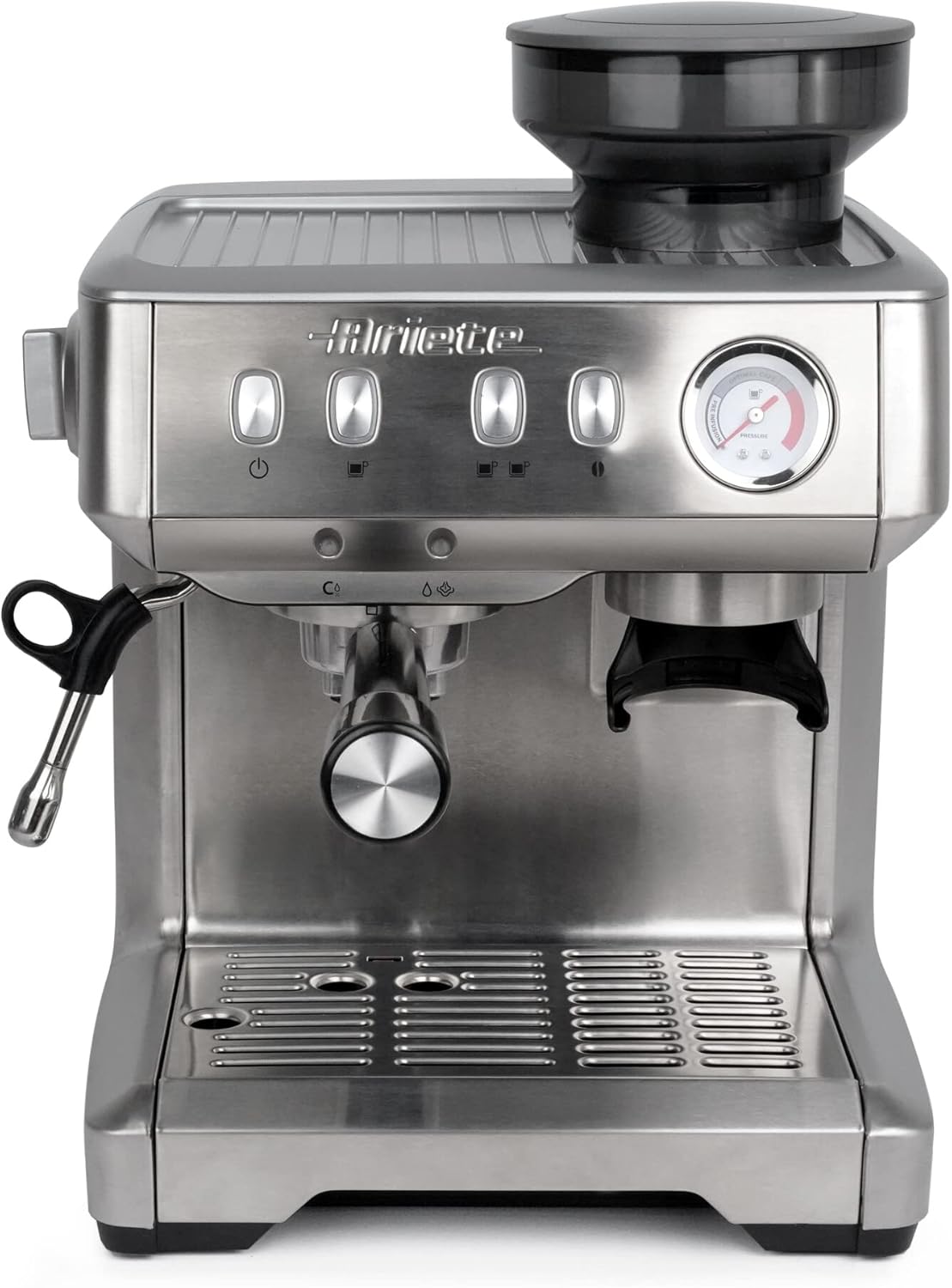 Ariete 1313 Metal Espresso Machine, Automatic Bean to Cup Coffee Maker