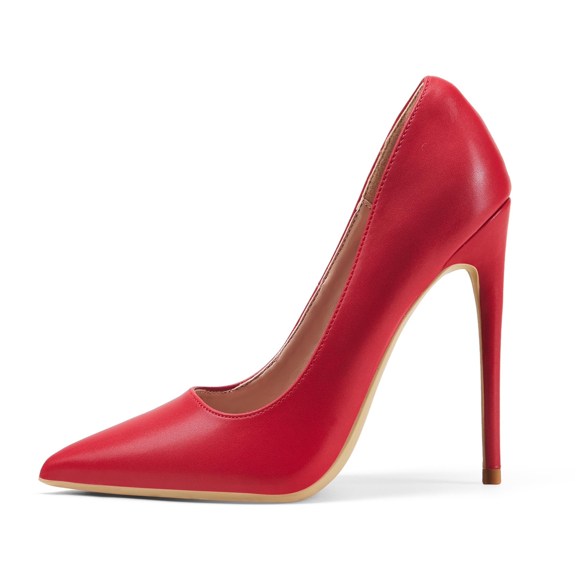 Zhabtuc Scarpe da Donna, Punta a Punta, Tacco Alto 12 cm, Stiletto da Party, Pumps con Superficie Opaca