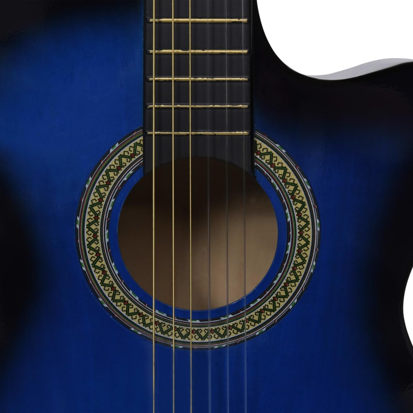 Lechnical Chitarra Classica Western con Equalizzatore e 6 Corde Blu,Arte e Svago,Hobby e Arti Creative,Strumenti Musicali,Strumenti a Corda,Chitarre(SPU:70140)