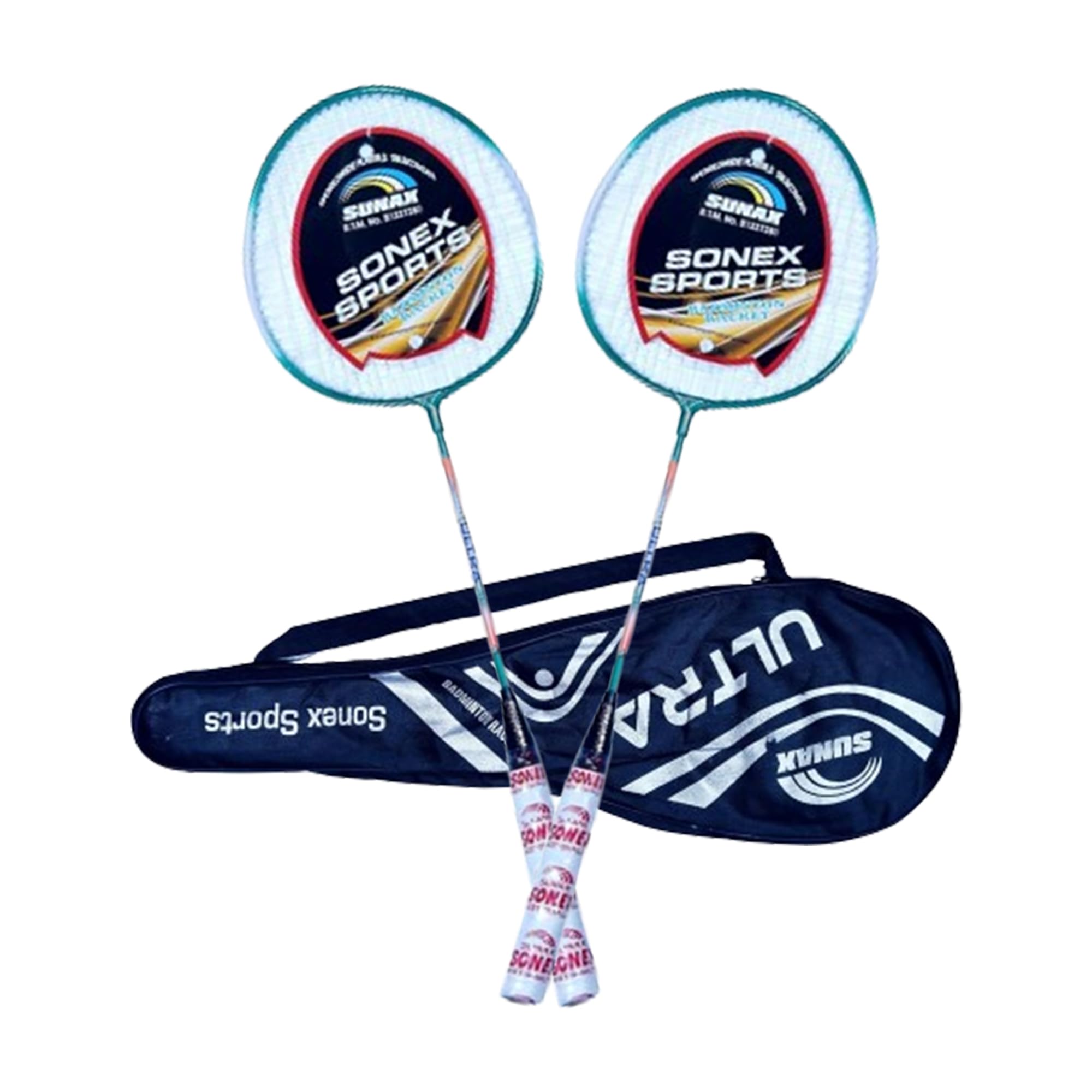 Sonex Sports Light Steel Ultra Badminton Racquet with Full Cover (Multicolor), Light Weight Racquets |Racquet with Full Cover Unstrung Rackets- Pack of 2 (B0CNXW5VBB) Amazon Price History, Amazon Price Tracker