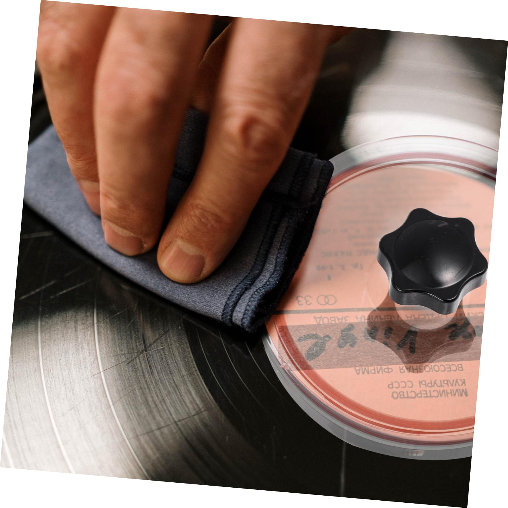 Homoyoyo 1pezzi Salva Etichette Per Dischi Vinile Con Panno e Sacchetto Trasparente Protezione Per La Pulizia Dei Dischi Vinile Realizzato Ultra Spesso Design Compatto e Durevole