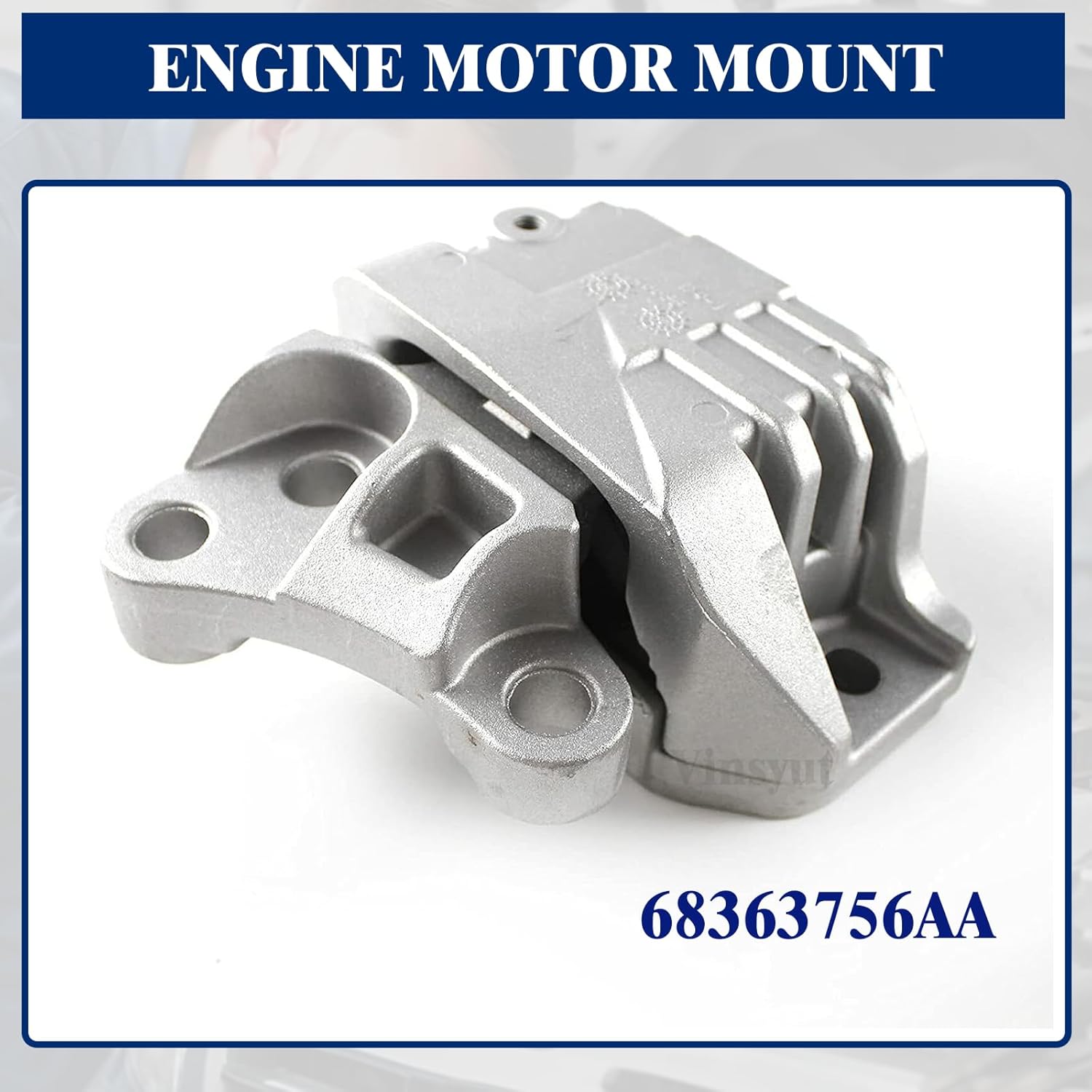 Engine Transmission Mount kit 4PCS Fit for 2015 2016 2017 Jeep Renegade L4 2.4L Replacement for 68363996AA 68363755AA 68258599AA 68363756AA VINSYUT