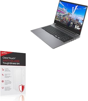 BoxWave Screen Protector Compatible with HP 2024 Gaming Laptop Omen 16 - ClearTouch Anti-Glare ToughShield 9H 2-Pack, Anti-Glare 9H Tough Flexible Film Screen Protector