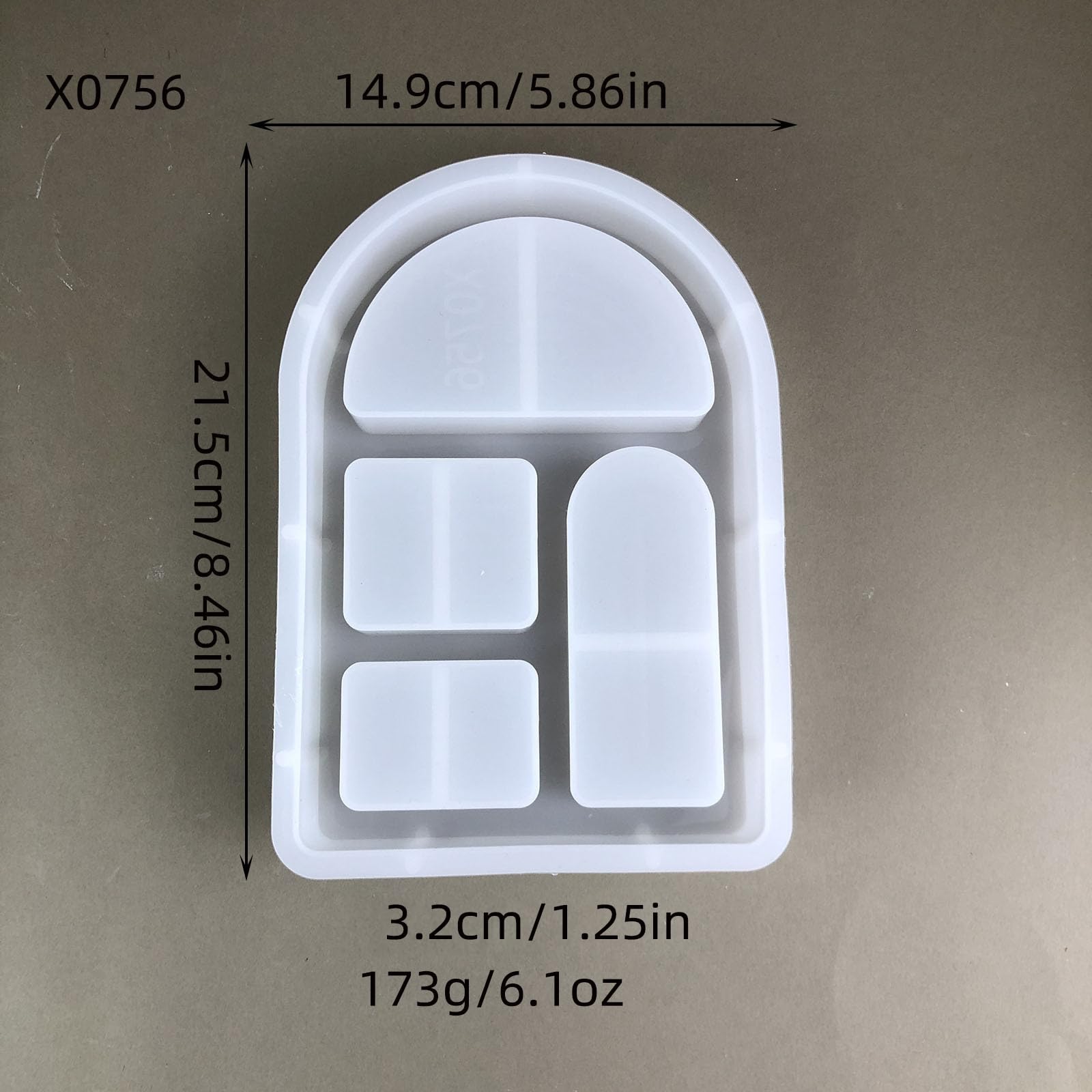 Stampo in silicone per archi, mensole e finestre, stampo fai da te per calcestruzzo, resina, ceramica, decorazioni da parete e gioielli