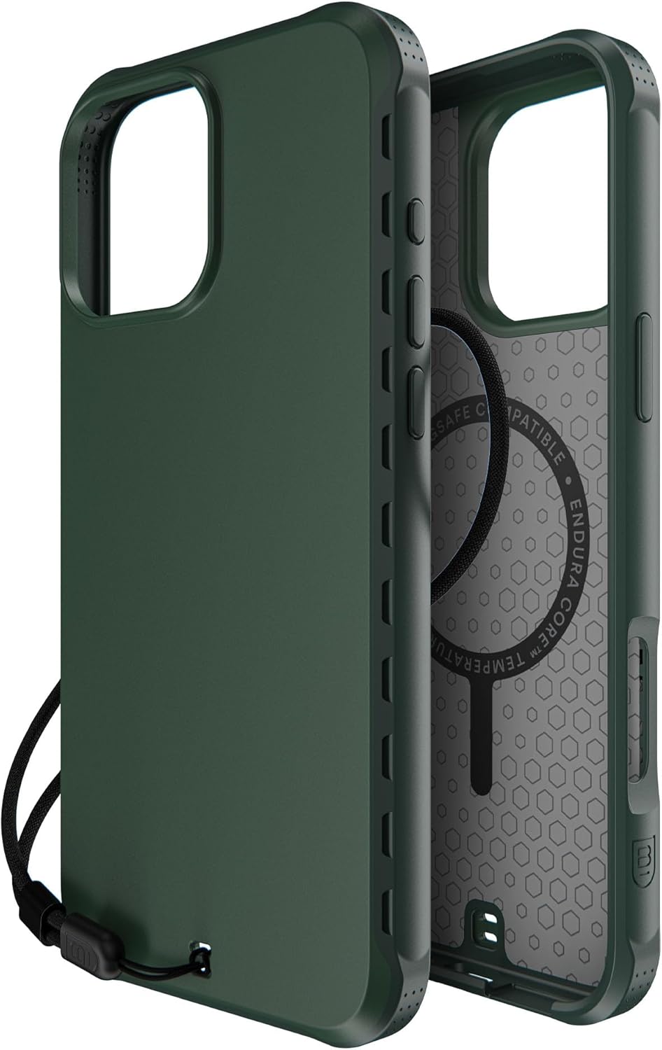 BodyGuardz Paradigm Pro Compatible with iPhone 16 Pro Max Case - Shockproof Cover 18FT Drop Rating - Compatible with MagSafe - Phone Cooling Technology - Responsive Buttons (Green)