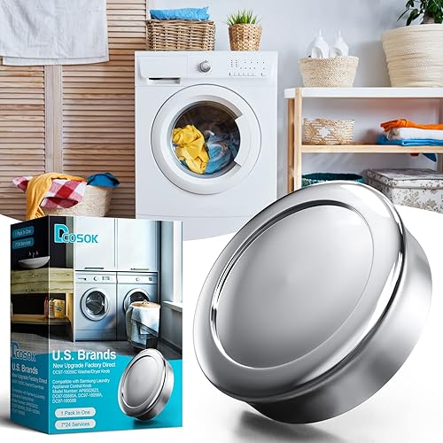 Paquete de 1 perilla para lavadora de secadora DC97-18058C compatible con la perilla de control de electrodomésticos Samsung que reemplaza el número