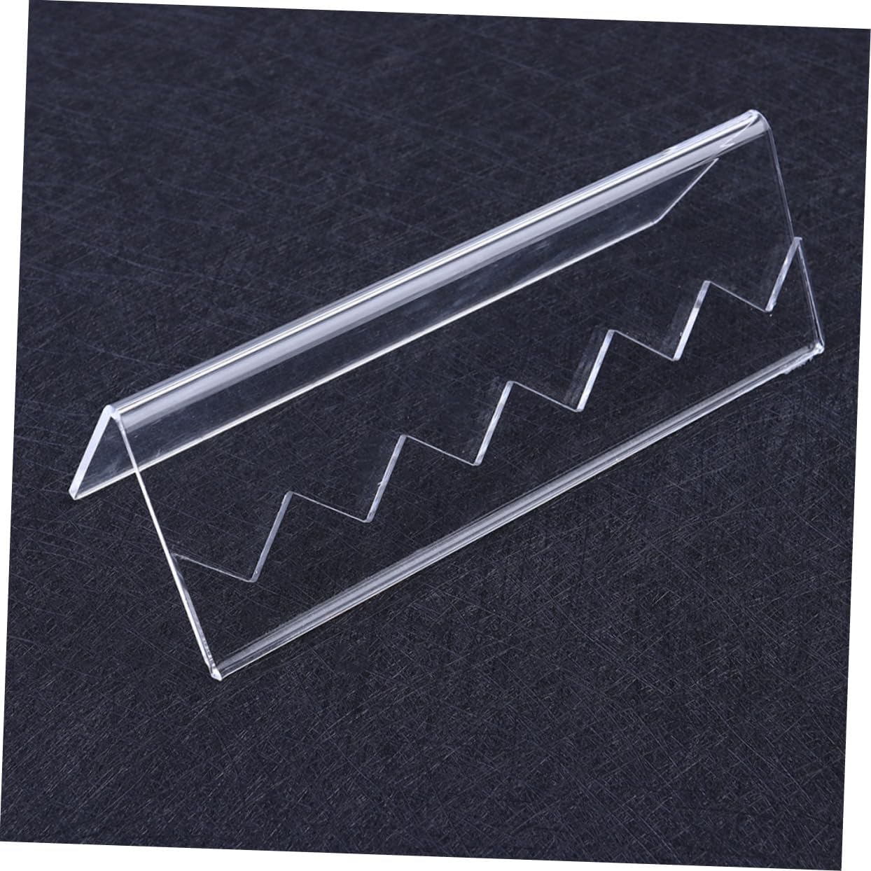 2pcs Acrylic Display Stand Transparent Rack for Collectibles Business Cards and Sturdy Desktop Easel for Safe Display Cabinets Bookshelves