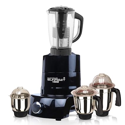 Silent Power Sunmeet 1000 Watts Since 1984 Mixer Grinder 4 Jar Direct Factory Outlet. Make in India