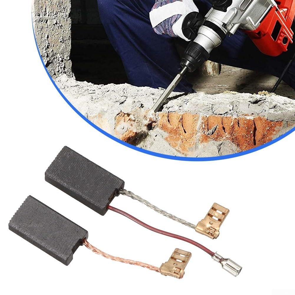 Spazzole Di Carbone 2 Pezzi 1617014135 Per Martelli Rotativi GSH 5CE, GBH540DE E Martelli Demolitori Bosch - Ricambio Compatibile