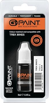 Trek Bike Touch-Up Paint - Trek Black - Pantone Black - Gloss - GPaint 10ml Bottle - Touch-Up Paint Kit for Scratched or Chipped Bike Frames - GPaint Bike Paint