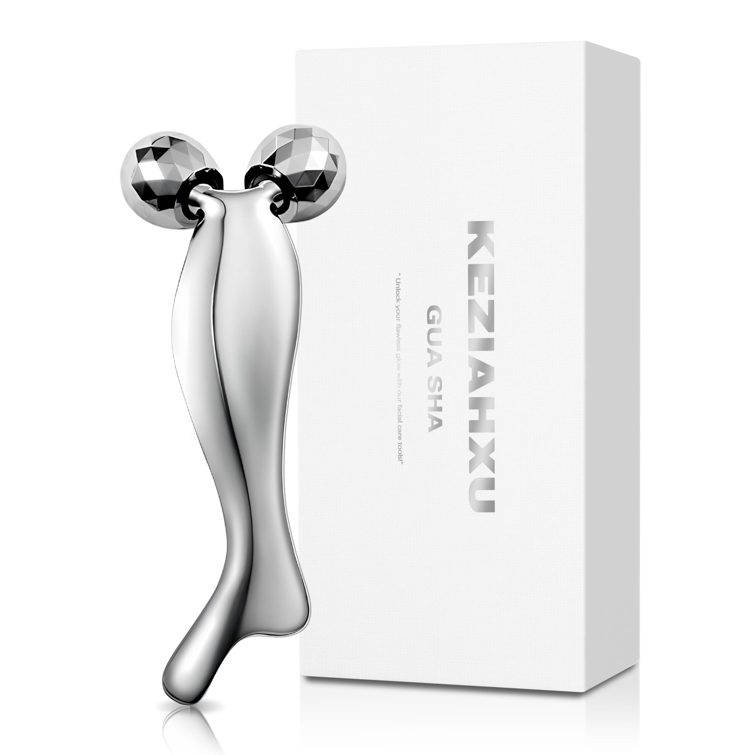 Facial Massage Roller, Gua Sha Face Roller Tool 2-in-1, Skin Care Roller for Face Neck Body, Reduce Puffiness Remove Wrinkles,Gift for Women. (Facial Roller Tool)