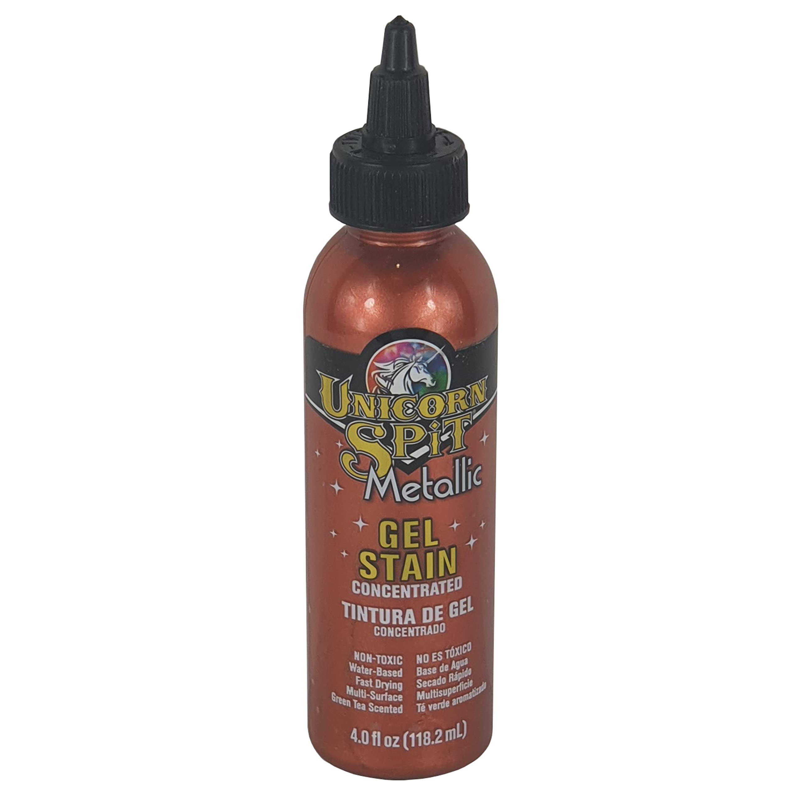 Unicorn Spit Copper Metallic Colour Paint Athena Concentrated High Pigment Waterbased Multi Surface Non-Toxic Gel Stain (Copper)