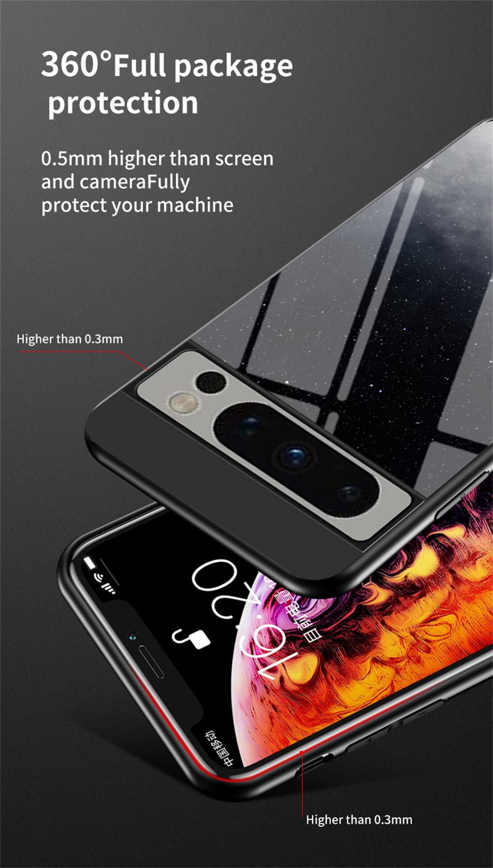 Per Google Pixel 7 Pro Copertura Posteriore Batteria OEM Grigia