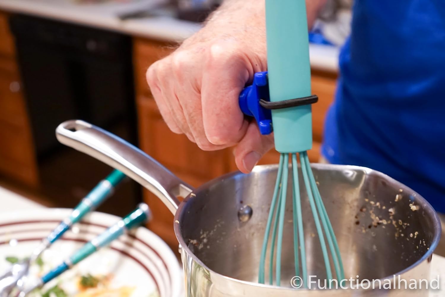 The Wright Stuff Functional Hand Universal Handle for Hand Disabilities, Blue