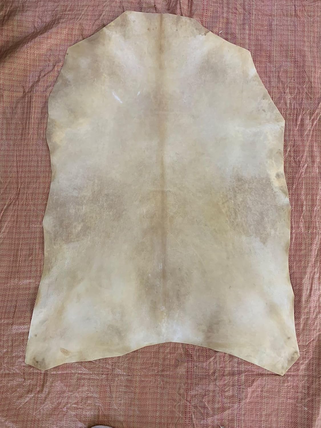 2 Pcs Antique Goat Leather, Calf Skin Parchment Full hides Natural Goat Leather Parchment, Genuine Goatskin,Vellum Real