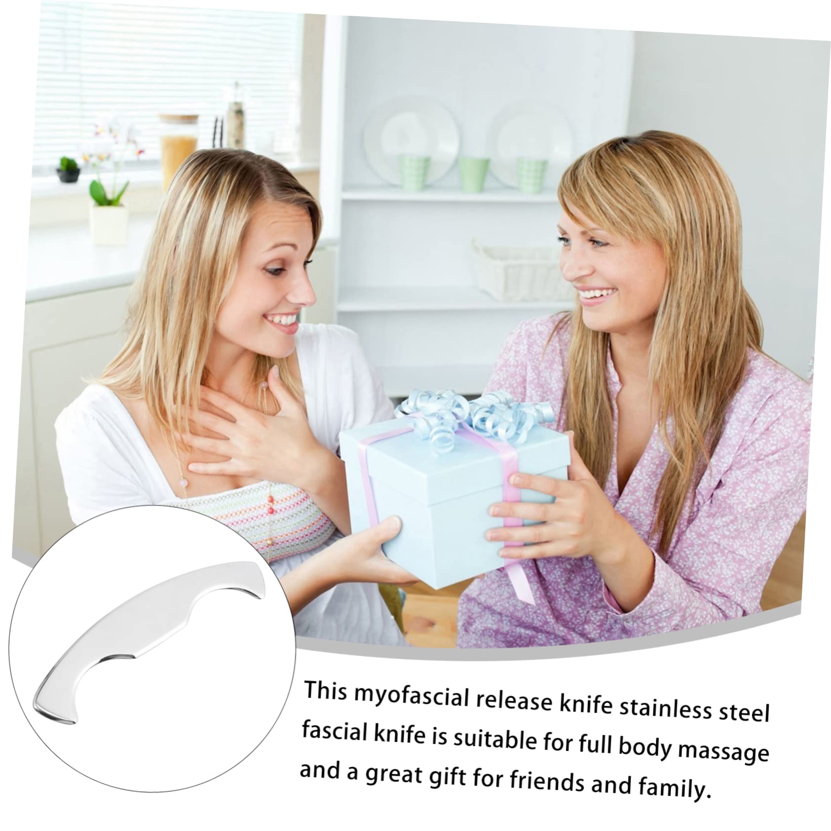 Facial Inoxidable Para Masaje Herramienta De Para Espalda Piernas Brazos y Cuello Para Relajar Músculos y