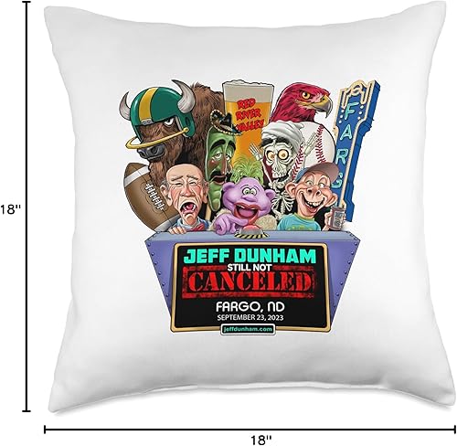 Miniatura 6 de JEFF DUNHAM Fargo, ND (2023) - Almohada (16 x 16 pulgadas), multicolor