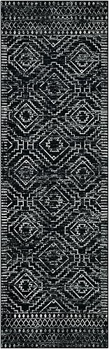 Miniatura 7 de Wonnitar - Tapete marroquí lavable, largo, suave y antideslizante, bohemio, geométrico y tribal, para decorar pasillo, cocina, entrada, lavandería,