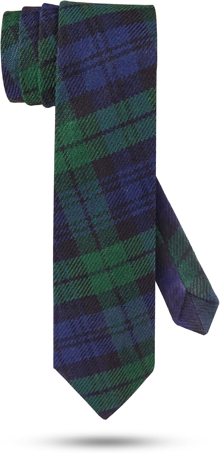 Scottish Neckties For Men - Many Clan Tartans, Acrylic Wool Men Ties