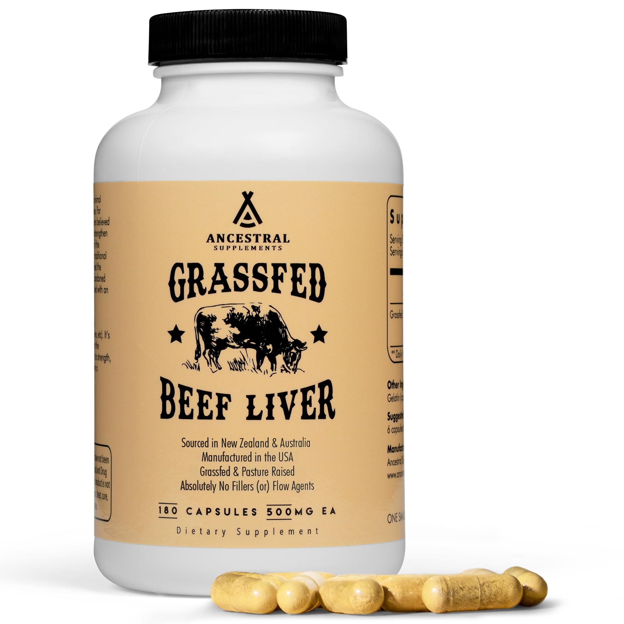 Ancestral Supplements Grass Fed Beef Liver