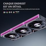 TZMRIT Interstellar-V2SE-Ultra 120mm PC Fan, ARGB PWM 2000RPM / 55CFM Airflow, Forward and Reverse Blade Design, Precision HDB Bearing, High Performance Unit PC Fan, Modular Daisy Chain (BKRF) - 4