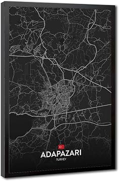 Adapazari SE Posters Prints Canvas Decorations Paintings Black And White Wall Art For Offices Living Rooms And Bedrooms Minimalist Style Black Hanging Frames 08x12in