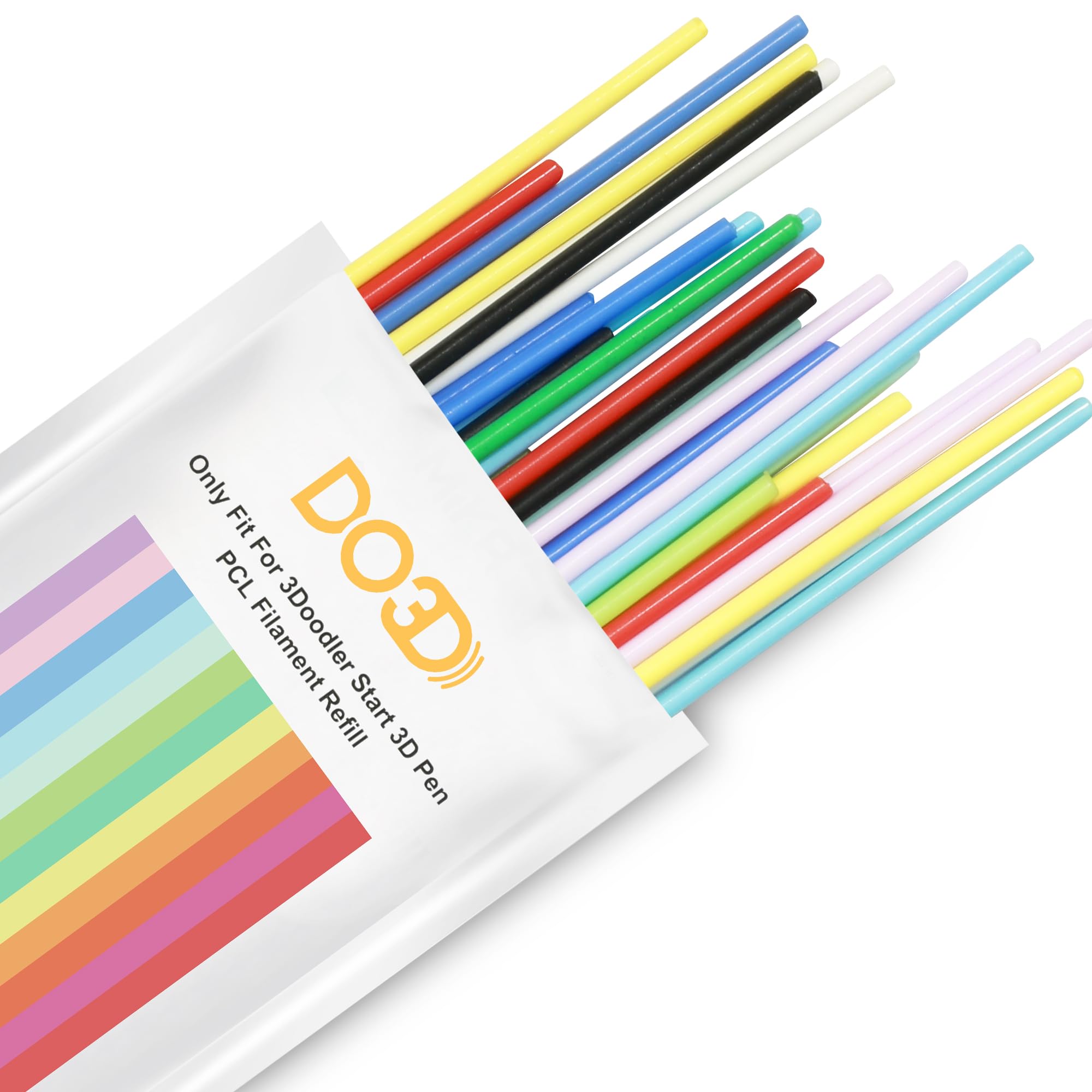 3D Pen PCL Filament Refill, Only Fit for 3Doodler Start 3D Pen, PCL Filament Refill Pack by DO3D (10 Colors)-image-44