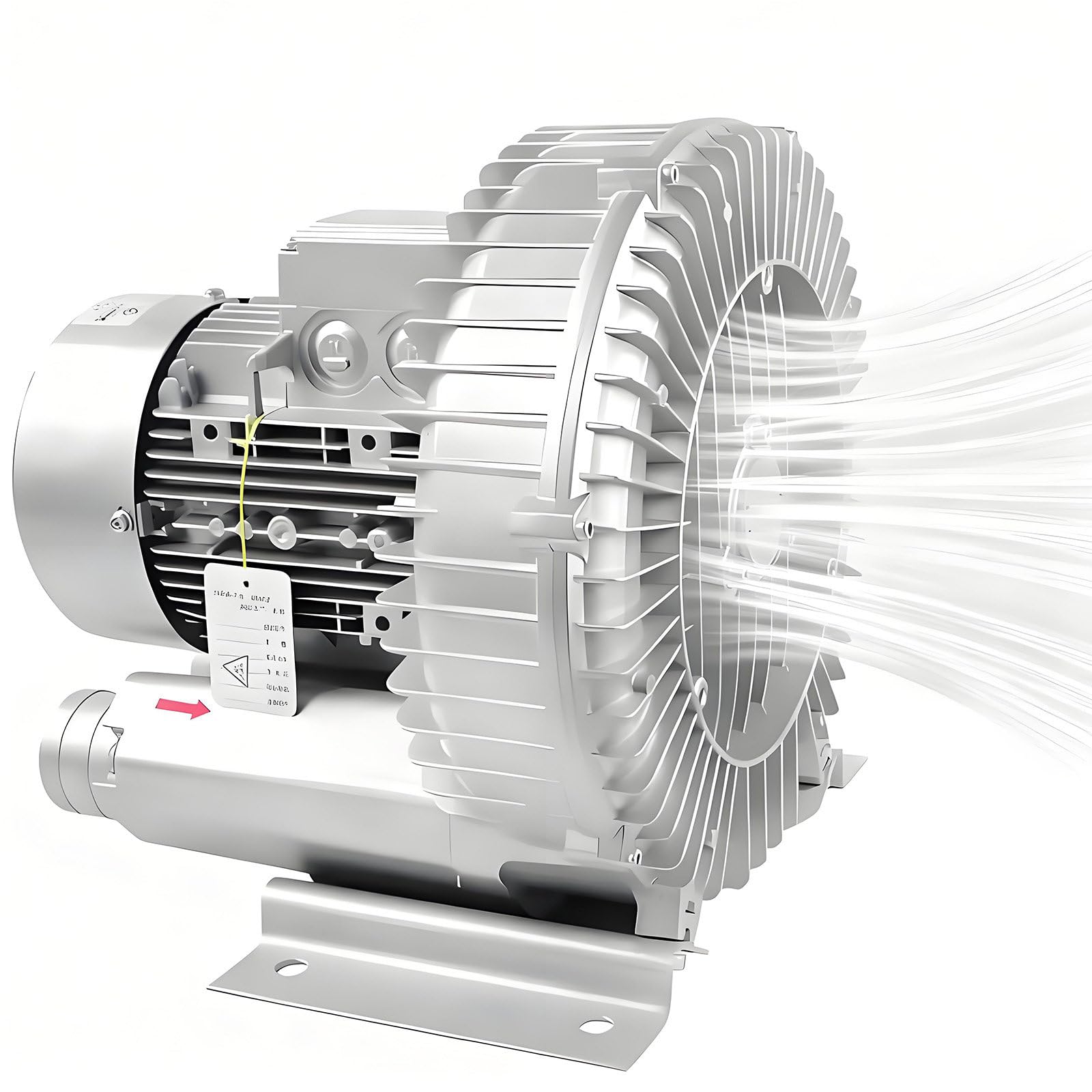 GUTYGIO Vortex Ring Blower, Regenerative Blower,220V/380V Electric Air Pump for Sewage Aeration Aquarium Fish Pond, for Factory and Basement Ventilation 1100W/220V