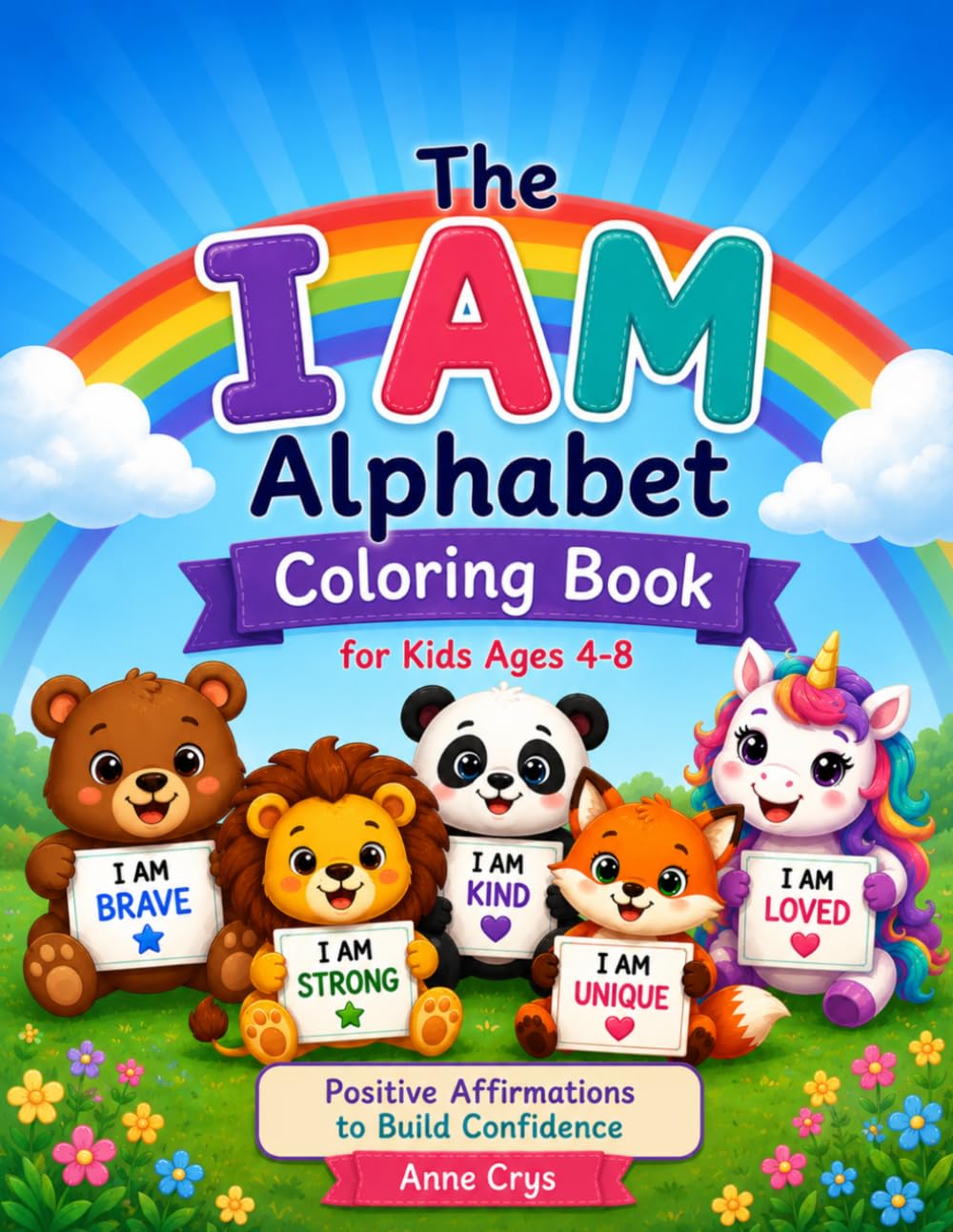 The I AM Alphabet Coloring Book for Kids Ages 4-8: Positive Affirmations to Build Confidence