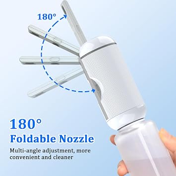 Portable Bidet for Travel, Rechargeable Waterproof Sprayer, White