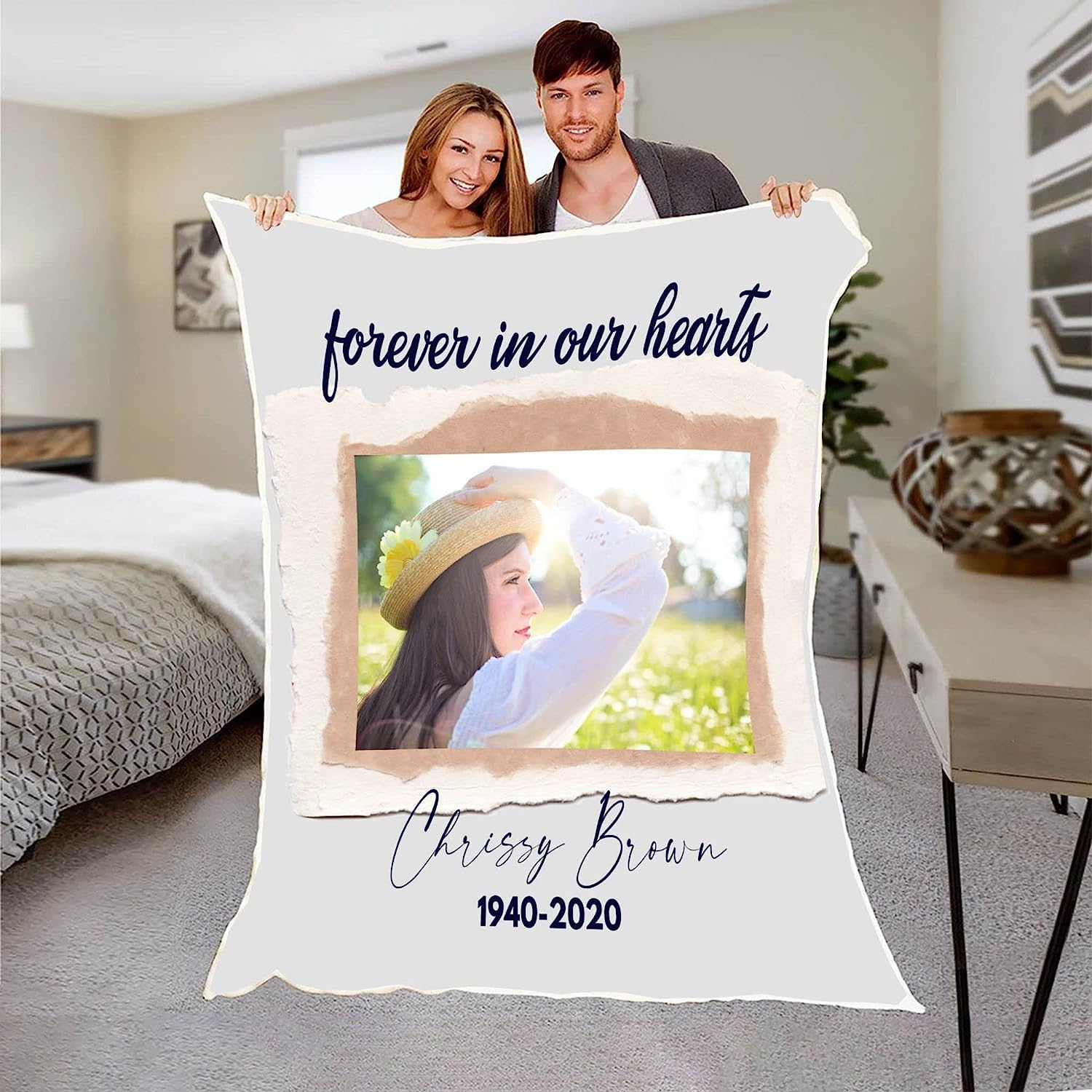 In Loving Memory Personalized Remembrance Blankets Personalized