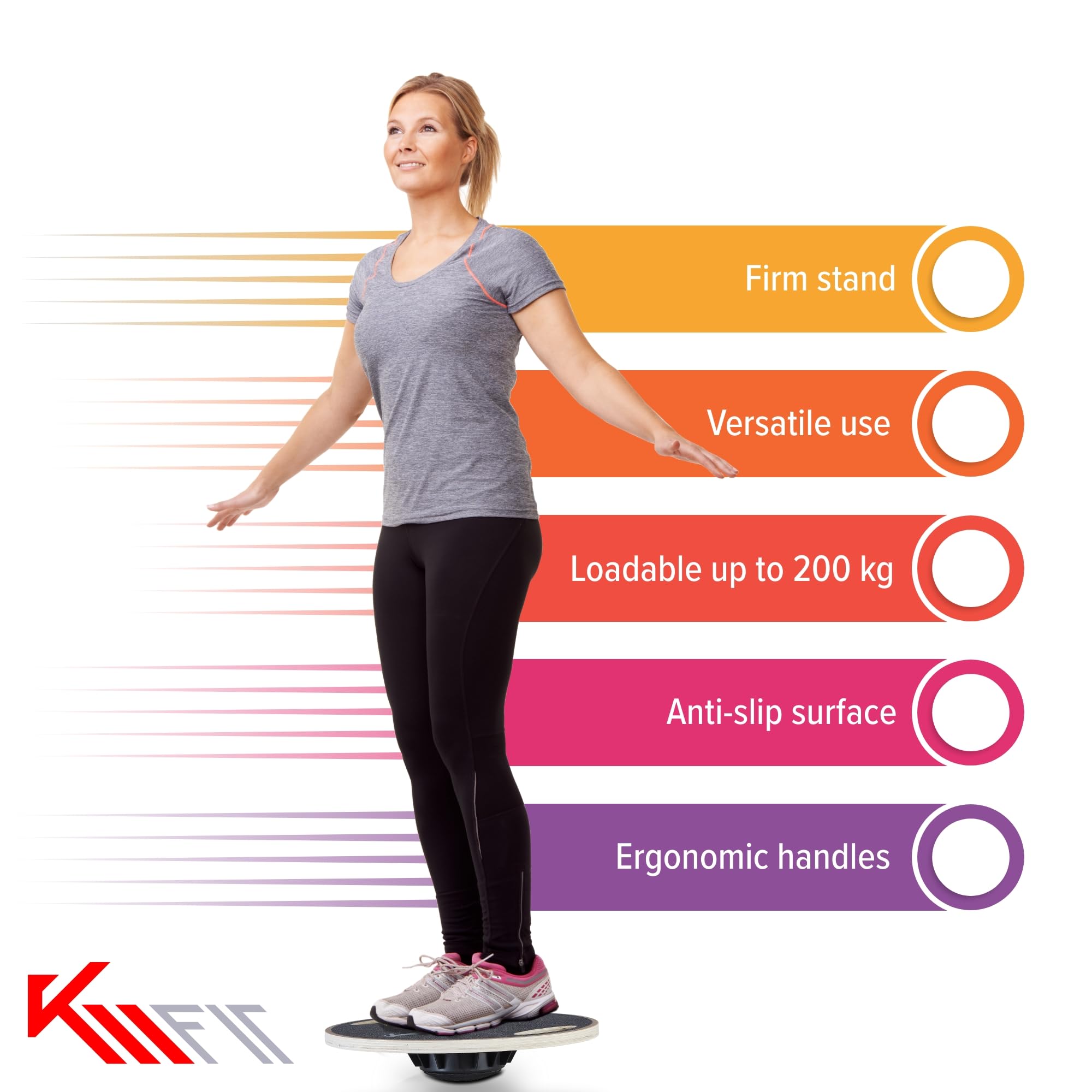 Trave Di Equilibrio In Legno, Tavola Di Equilibrio In Legno, Giocattolo - Foto 6