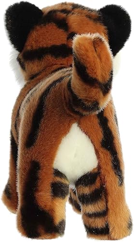 Miniatura 4 de Aurora Adorable animal de peluche Miyoni de tigre de Bengala, detalle realista, compañía apreciada, marrón, 10 pulgadas