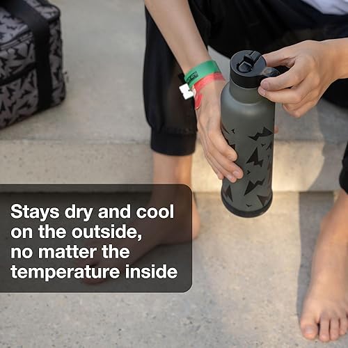 Miniatura 3 de Citron Botella de agua aislada al vacío del acero inoxidable 25.4 fl oz Thunder Black, C6297001196595, botella de agua de los SS