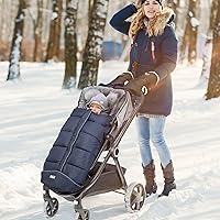 Vista 7 de Bolsa de dormir universal, impermeable, para bebé, para cochecito, clima frío