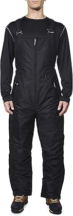 Arctic Quest Mens Insulated Snow and Ski Bib Overalls Snow Pants Snowboard Mens Overalls for Fishing, Hunting, Snowmobiling