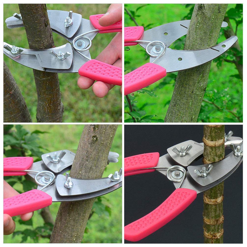 TEHAUX Plant Girdling Cutter Tool - Adjustable Tree Bark Cutter For Fruit Trees