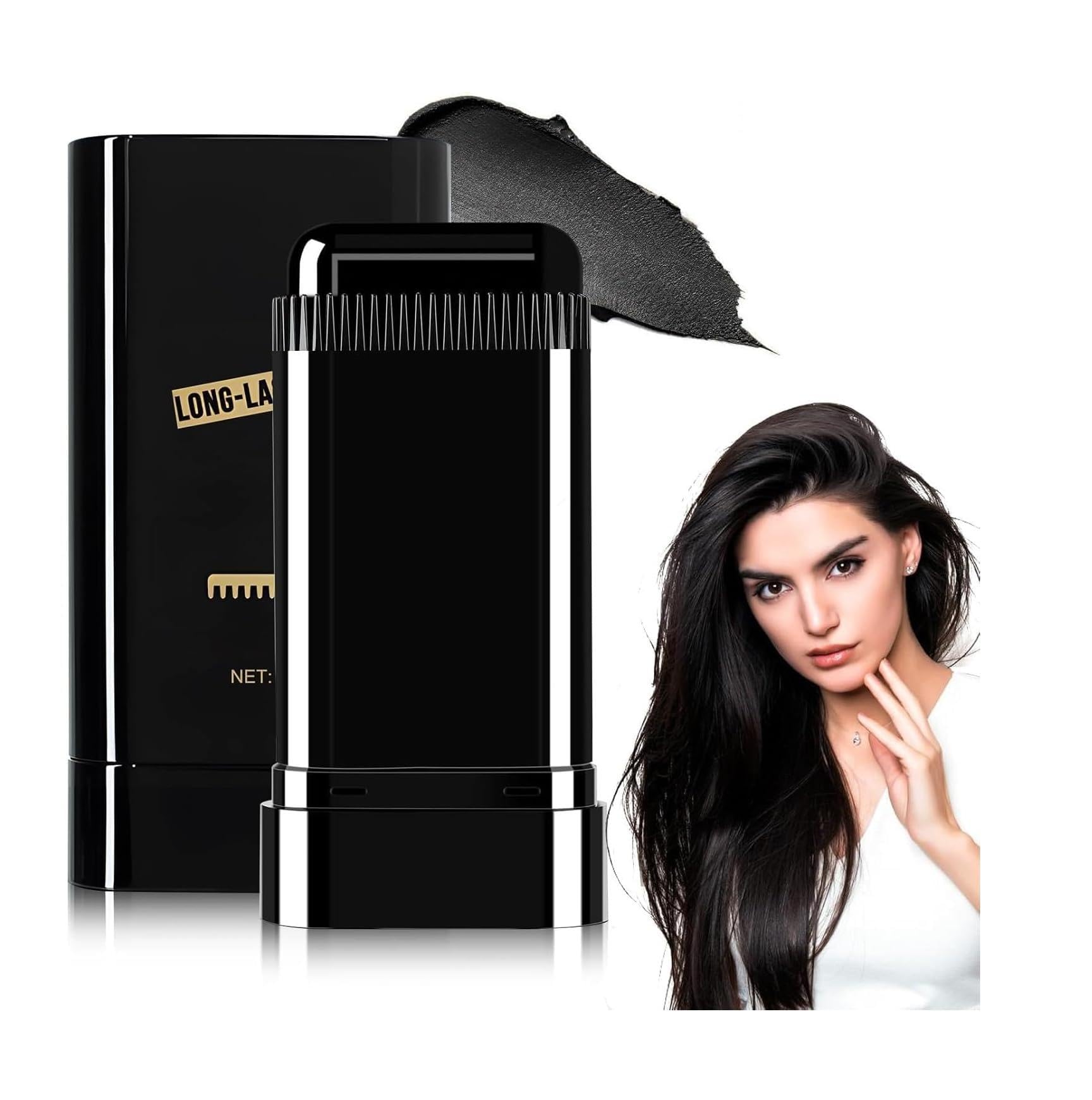 Hair Dye Stick with Built-In Comb Applicator, Long-Lasting, Black, for Root Touch-Up and Coverage-picture-40