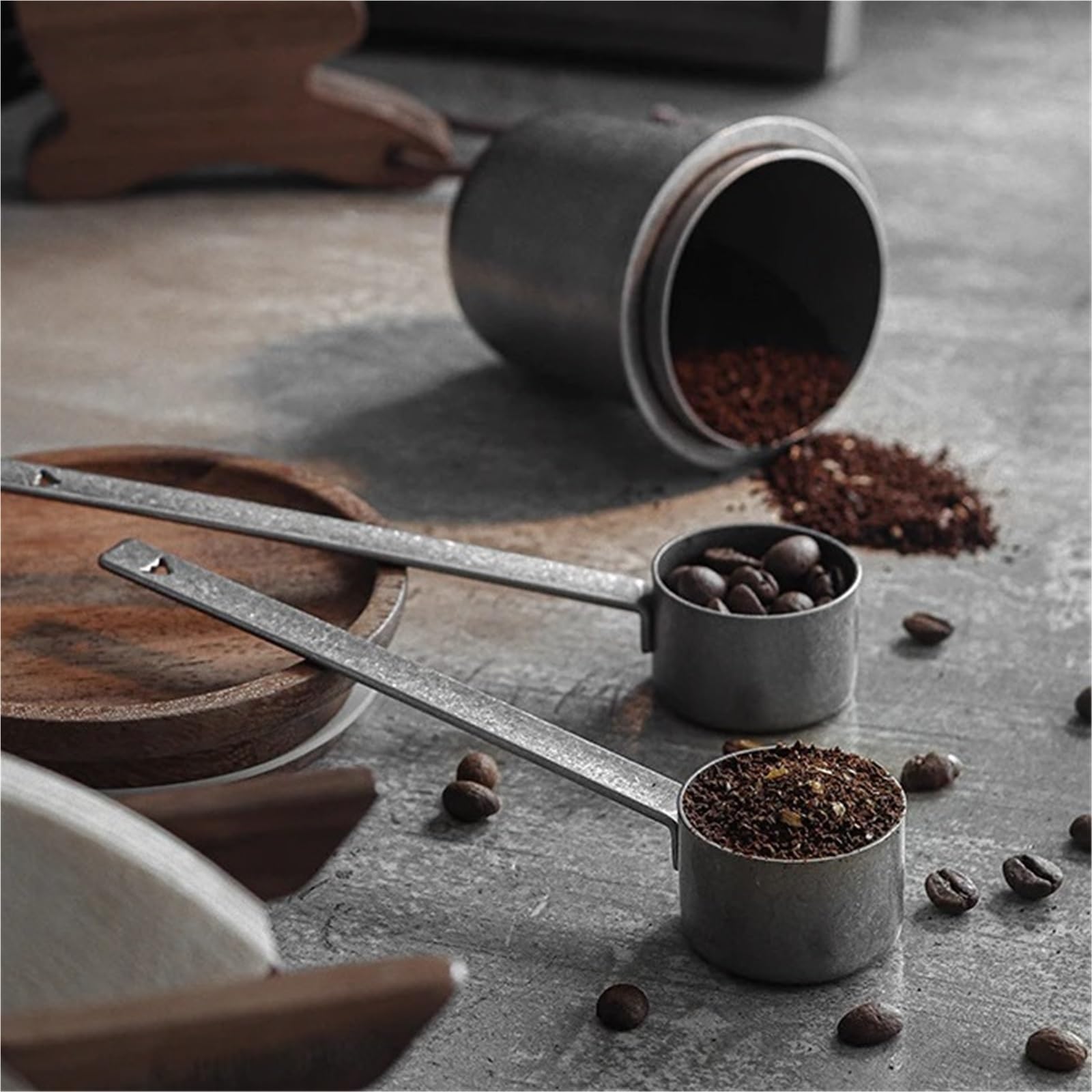Cuchara for granos de café acero inoxidable, dosificadora espresso, exquisita cuchara for, bar, accesorios cocina