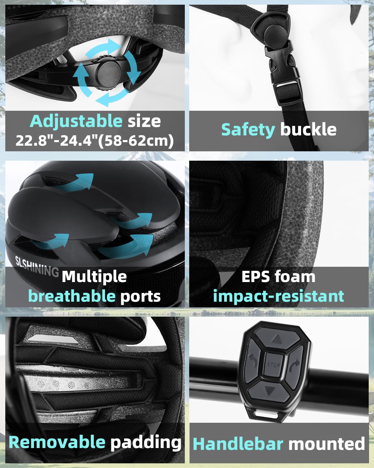 Casque LED Intelligent avec télécommande et Application,Texte et Motif DIY Personnalisable,avec Clignotant,résistant, étanche,léger, pour Hommes et Femmes Adultes,pour vélo