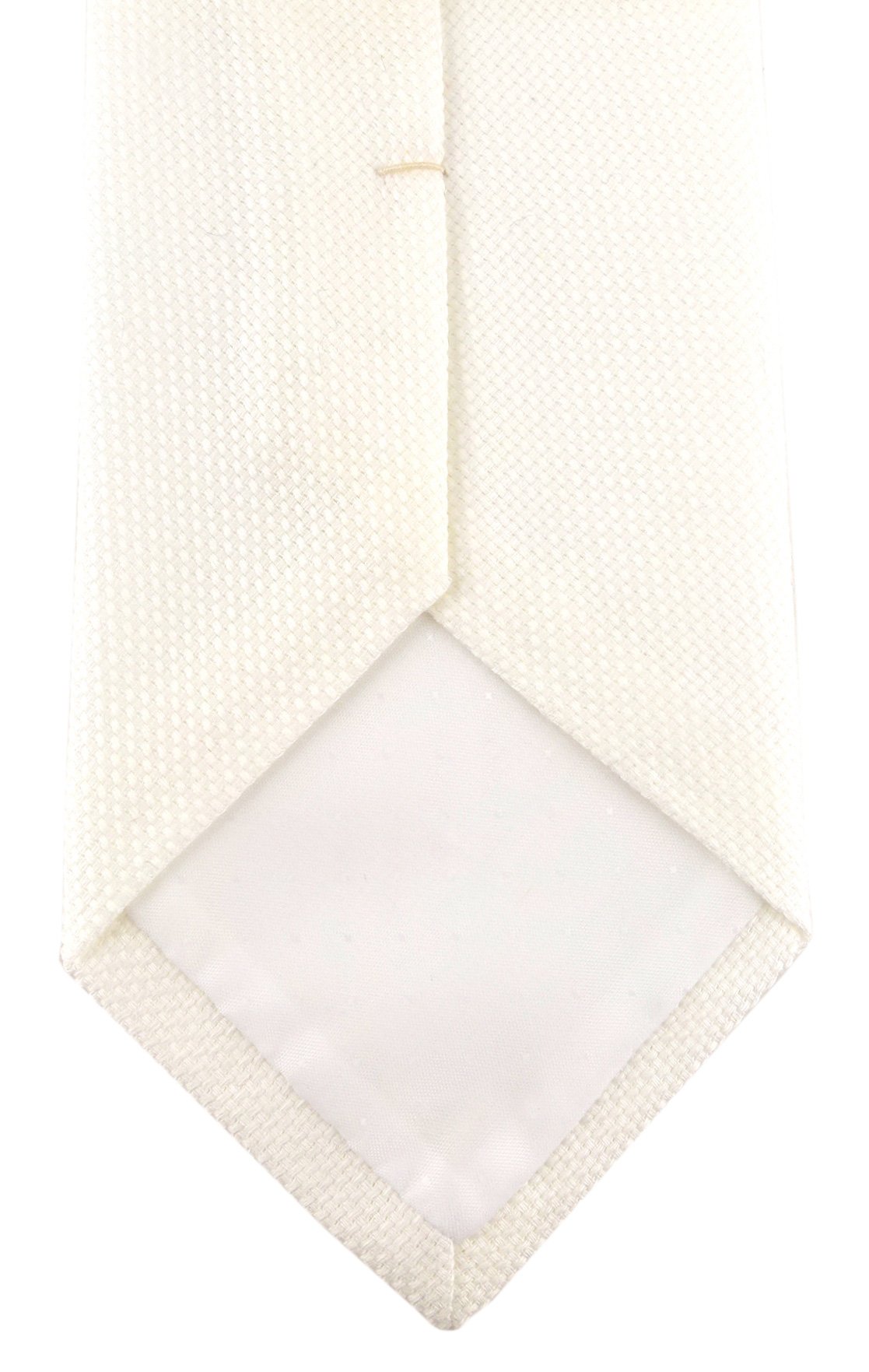 TigerTie Designerski krawat pique we wzory - 100% bawełna - szerokość krawata 8 cm, kremowy, Krawattengröße: ca. Länge 150 cm, Breite 8 cm