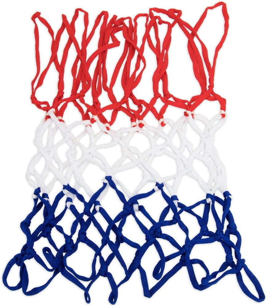 Red, White, and Blue Nylon Basketball Net by Crown Sporting Goods