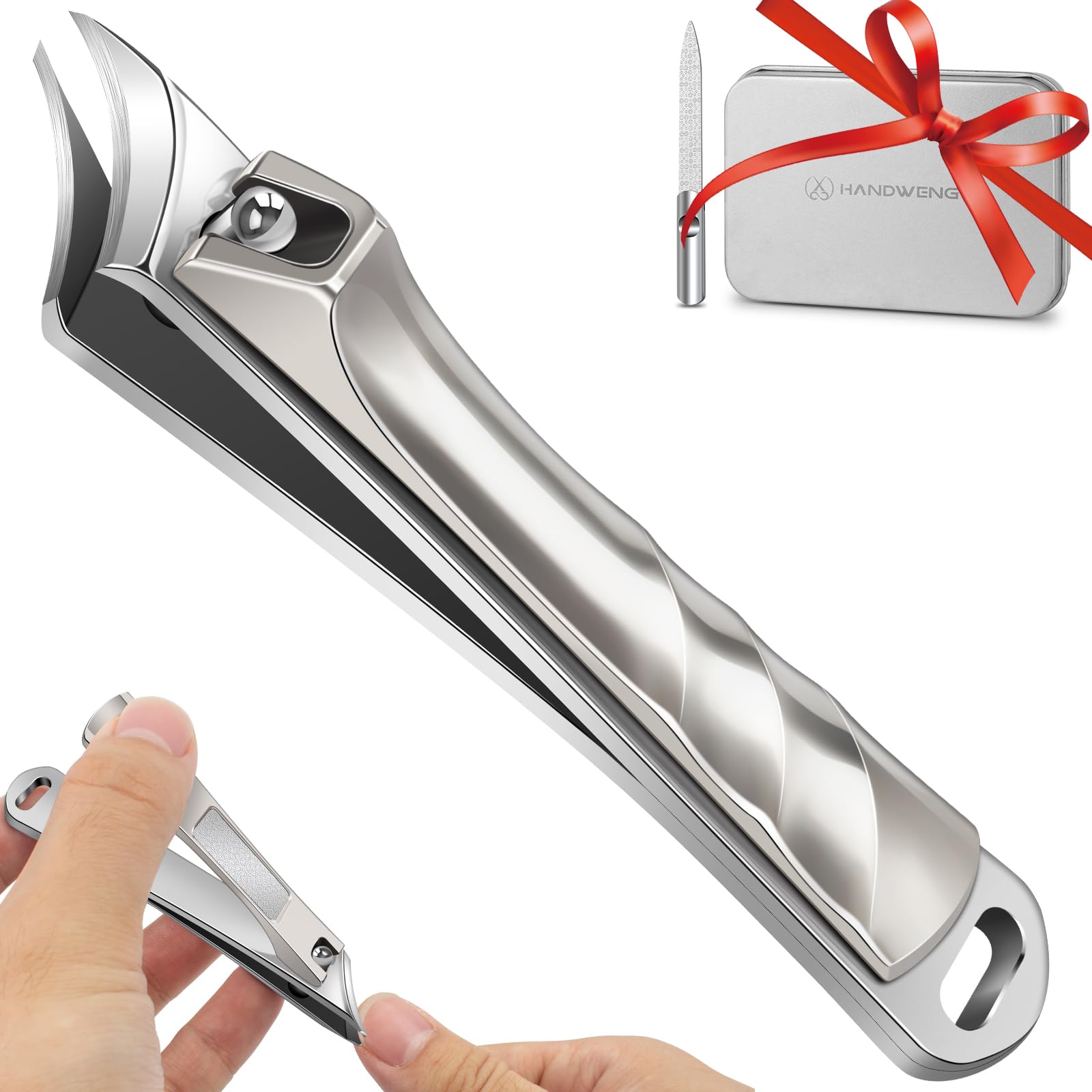 Ingrown Toenail Clippers Slanted Nail Clippers for Thick Nails for Seniors Edgy Angled Finger Nail Cutters for Adult