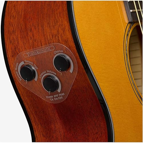 Miniatura 37 de Yamaha Guitarra transacústica de la serie L con bolsa rígida - Dreadnought, Brown Sunburst