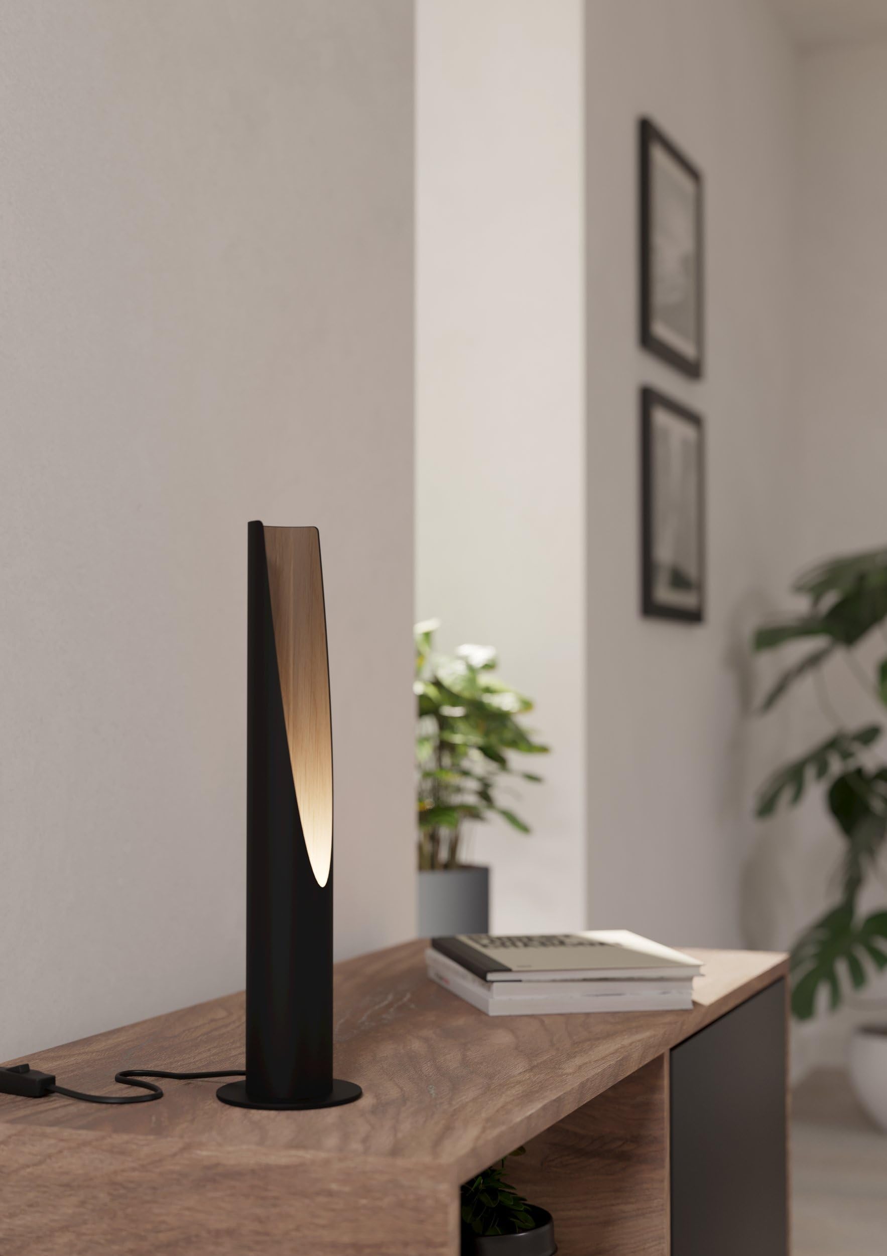 Eglo Bedside lamp Barbotto, Decorative Light Fixture for Living Room and Bedroom indirect Ambient Lighting - Image 2