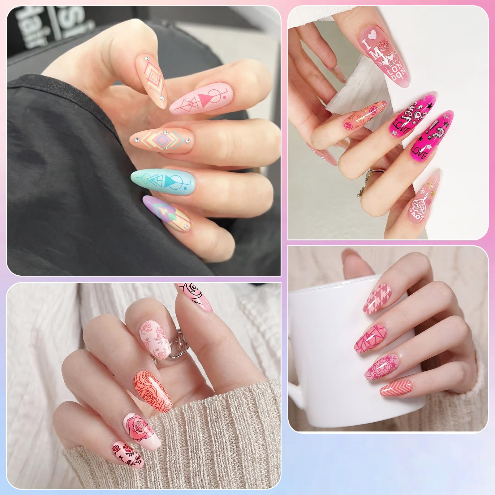 Biutee Nail Art Stamping Kit