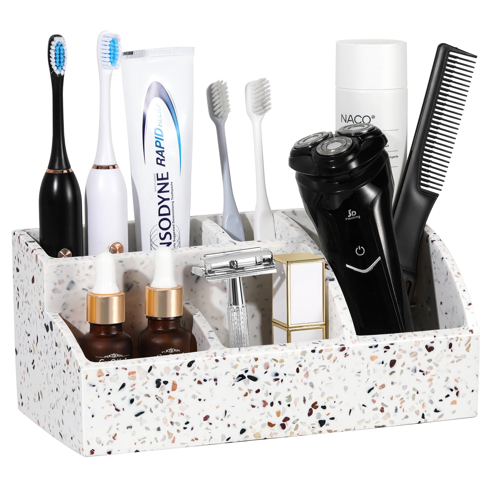 Bathroom Counter Organizer with Lid - Thumbnail 2